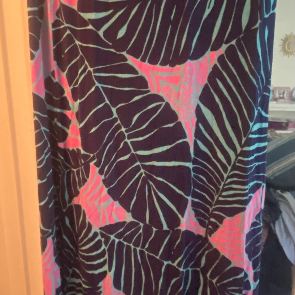 Lilly Pulitzer Tropical Leaf Maxi Skirt